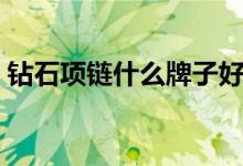 钻石项链什么牌子好（这些品牌都非常不错）