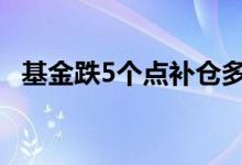 基金跌5个点补仓多少 基金跌5点什么意思