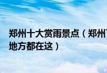 郑州十大赏雨景点（郑州下雨天去哪里玩好下雨天适合玩的地方都在这）