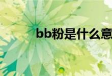 bb粉是什么意思（bb粉是什么）