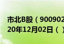 市北B股（900902）今日股票行情查询（2020年12月02日（））