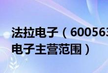 法拉电子（600563）主营业务是什么（法拉电子主营范围）