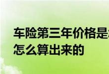 车险第三年价格是怎么算出来的 车险报价是怎么算出来的
