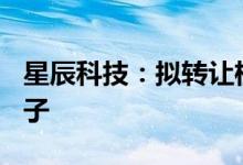 星辰科技：拟转让桂林银行260万股给电力电子