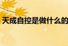 天成自控是做什么的（天成自控有什么概念）