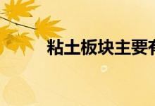 粘土板块主要有哪些上市公司（）