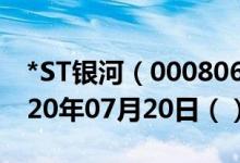 *ST银河（000806）今日股票行情查询（2020年07月20日（））