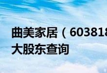 曲美家居（603818）股东排名：曲美家居十大股东查询