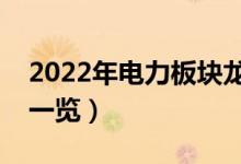 2022年电力板块龙头股有哪些（电力概念股一览）