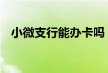 小微支行能办卡吗 中国银行支行能办卡吗