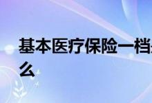 基本医疗保险一档是啥意思 和二档区别是什么 
