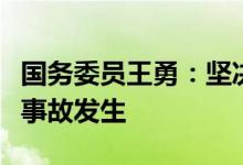 国务委员王勇：坚决遏制燃气化工等行业安全事故发生