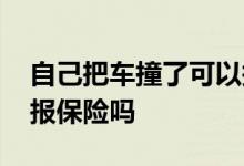 自己把车撞了可以报保险 自己把车撞了可以报保险吗