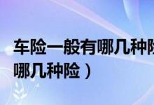车险一般有哪几种险大概多少钱（车险一般有哪几种险）