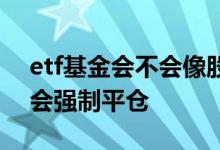 etf基金会不会像股票一样跌停 etf基金会不会强制平仓