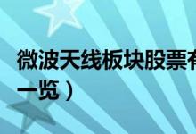 微波天线板块股票有哪些（微波天线概念股票一览）