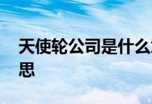 天使轮公司是什么意思 天使轮公司是什么意思