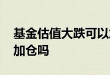 基金估值大跌可以加仓吗 基金估值大跌可以加仓吗