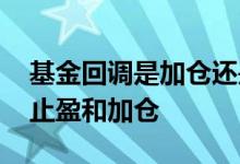 基金回调是加仓还是止盈 基金什么时候考虑止盈和加仓
