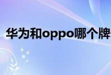 华为和oppo哪个牌子好（两者有什么优势）