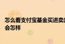 怎么看支付宝基金买进卖出的记录 支付宝基金频繁买进卖出会怎样
