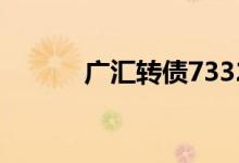 广汇转债733297投资价值一览