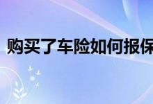 购买了车险如何报保险 车险到了怎么买保险