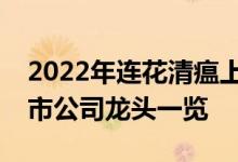 2022年连花清瘟上市公司有哪些连花清瘟上市公司龙头一览