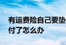 有运费险自己要垫付多少 有运费险的自己垫付了怎么办