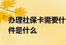 办理社保卡需要什么资料 电子社保卡领取条件是什么 