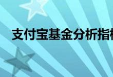 支付宝基金分析指标 基金分析指标重要吗
