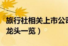 旅行社相关上市公司有哪些（旅行社上市公司龙头一览）