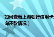 如何查看上海银行信用卡还款期数（上海银行信用卡如何查询还款情况）