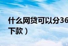 什么网贷可以分36期或24期的（什么网贷好下款）