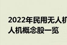 2022年民用无人机相关概念股有哪些民用无人机概念股一览