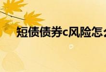 短债债券c风险怎么样 短债债券c会亏吗