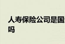人寿保险公司是国企公司吗 人寿保险是国企吗