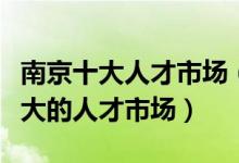 南京十大人才市场（南京求职招聘市场南京最大的人才市场）