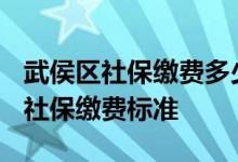 武侯区社保缴费多少钱一个月 2022年武侯区社保缴费标准 