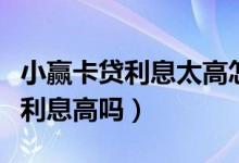 小赢卡贷利息太高怎么上法院起诉（小赢卡贷利息高吗）