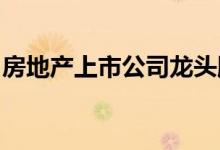 房地产上市公司龙头股房地产上市公司有哪些