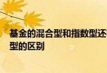 基金的混合型和指数型还有股票型 基金混合型 股票型 指数型的区别