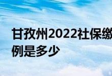 甘孜州2022社保缴费标准 甘孜州个人缴费比例是多少 