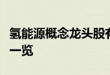 氢能源概念龙头股有哪些氢能源龙头概念股票一览