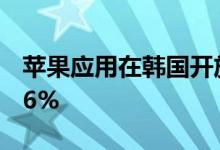 苹果应用在韩国开放第三方支付但仍将抽佣26%