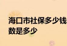 海口市社保多少钱一个月 海口市社保缴费基数是多少 