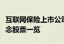 互联网保险上市公司股票有哪些互联网保险概念股票一览