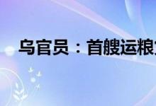 乌官员：首艘运粮货船驶离别尔江斯克港