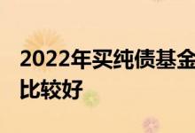 2022年买纯债基金安全吗 纯债基金在哪里买比较好