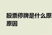 股票停牌是什么原因造成的 股票停牌有哪些原因
